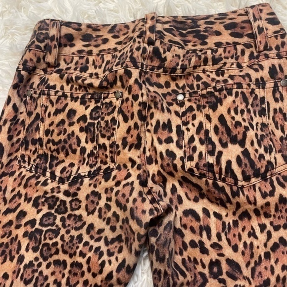 Alice + Olivia 5-Pocket Jeans leopard NWOT - Picture 2 of 6